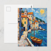 Küste in Europa Postkarte (Vorne/Hinten)
