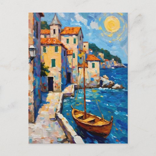 Küste in Europa Postkarte (Vorderseite)