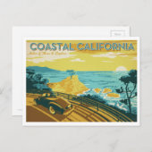 Küste Kalifornien Postkarte (Vorne/Hinten)