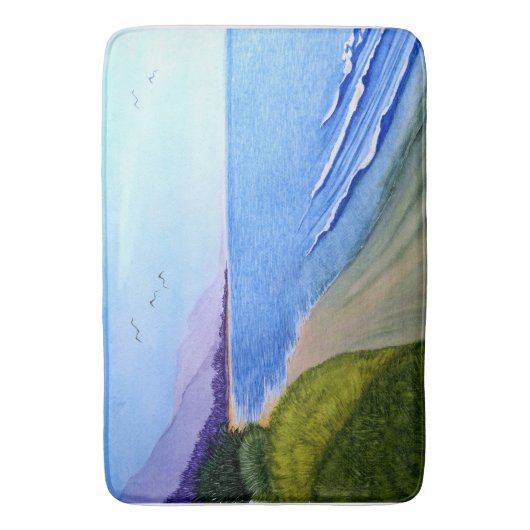 Küste Kaliforniens Badematte (Vorderseite Vertikal)