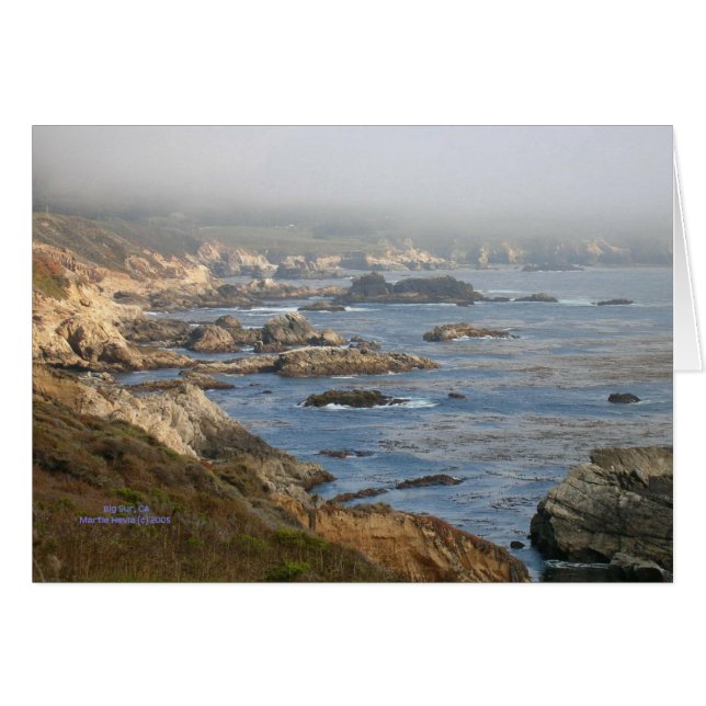 Küste Kaliforniens - Big Sur - Karte (Vorderseite (Horizontal))