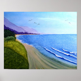 Küste Kaliforniens Poster