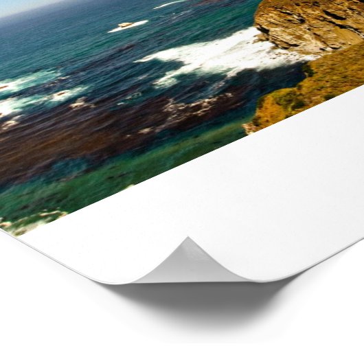 Küste Kaliforniens Poster (Ecke)