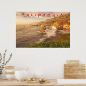Küste Kaliforniens Poster (Küche)