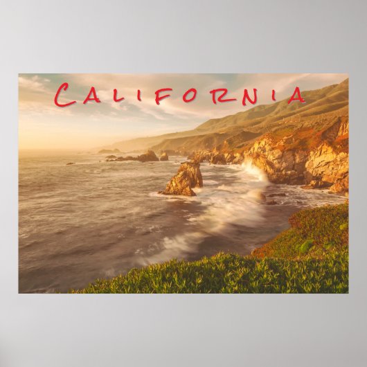 Küste Kaliforniens Poster (Vorne)