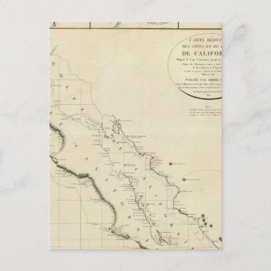 Küste Kaliforniens Postkarte (Vorderseite)