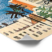 Küste Kaliforniens, Sehenswürdigkeiten, Vintag Poster (Ecke)