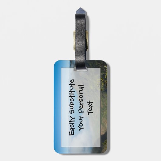 Küste Kauai-Na Pali von Kokee Gepäckanhänger (Rückseite vertikal)