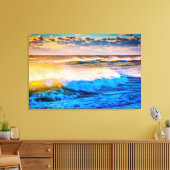 Küste landschaftlich bei Sonnenaufgang Leinwanddruck (Insitu (Wohnzimmer))