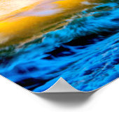 Küste landschaftlich bei Sonnenaufgang Poster (Ecke)