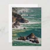 Küste Landschaftlich mit Wellen Postkarte (Vorne/Hinten)