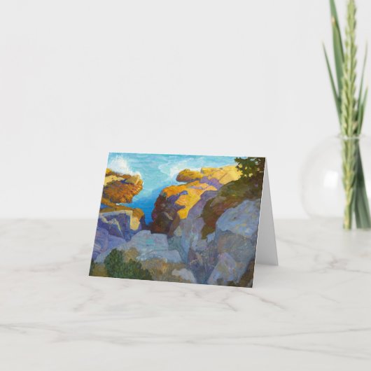 Küste Maine von Newell Convers Wyeth Dankeskarte (Vorderseite)