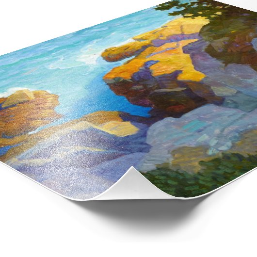 Küste Maine von Newell Convers Wyeth Fotodruck (Ecke)