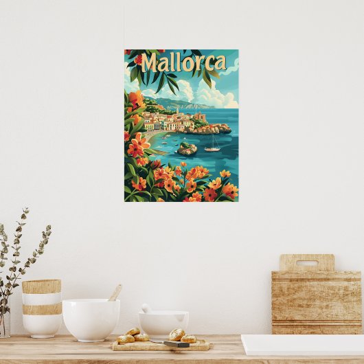 Küste Mallorca Poster (Küche)