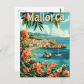 Küste Mallorca Postkarte (Vorne/Hinten)