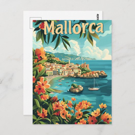 Küste Mallorca Postkarte (Vorne/Hinten)