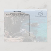 Küste Mallorcas, Balearen, Spanien Postkarte (Rückseite)
