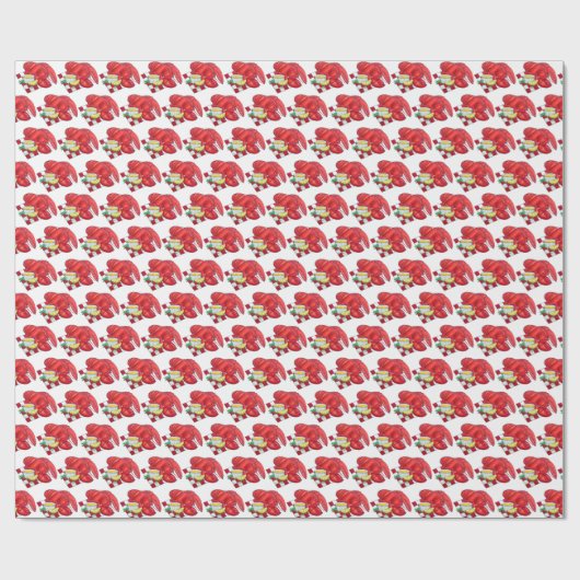 Küste ME Maine Hummer Abendessen Meeresfrüchte Küc Geschenkpapier (Flach)