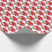 Küste ME Maine Hummer Abendessen Meeresfrüchte Küc Geschenkpapier (Ecke)