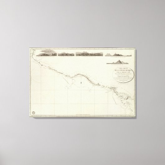 Küste Mexikos Leinwanddruck (Vorderseite)