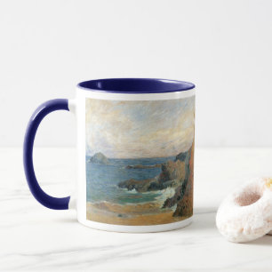 Küste mit Felsen von Paul Gauguin, Vintage Impress Tasse
