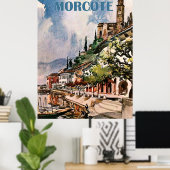 Küste Morcote, See Lugano, Schweiz Poster (Heimbüro)