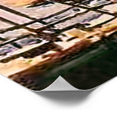 Küste Morcote, See Lugano, Schweiz Poster (Ecke)