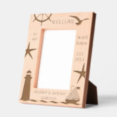 Küste Nautical Beach House Geätzte Rahmen (Links)