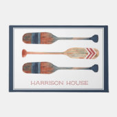 Küste Nautical Beach Oars Personalisiert Fußmatte (Vorderseite)