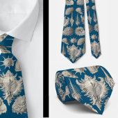 Küste Navy Blau und Weiß Seashells Ozean Krawatte