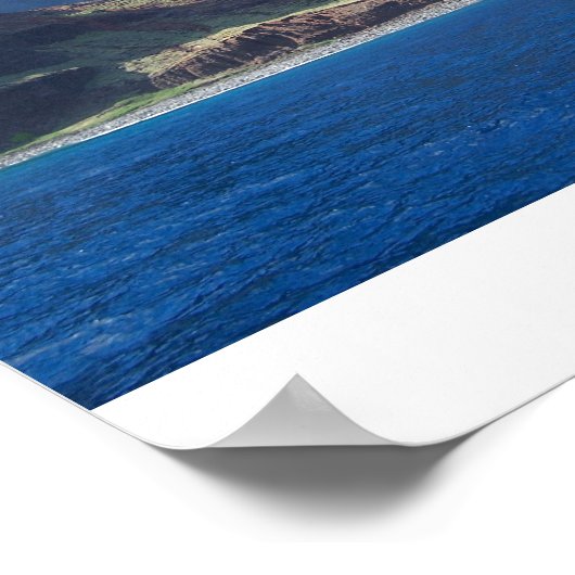 Küste Neapel, Hawaii Poster (Ecke)