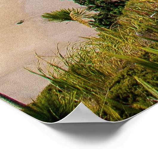 Küste Neuseelands Poster (Ecke)