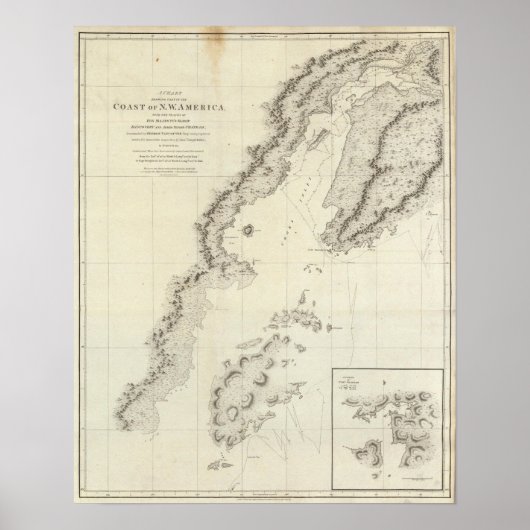 Küste Nordwestamerikas 3 Poster (Vorne)