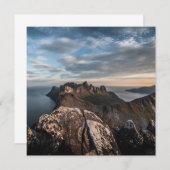 Küste Norwegens Landschaftsfotokarte (Vorne/Hinten)