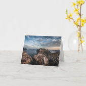 Küste Norwegens Landschaftsgebiet Foto Karte (Gelbe Blume)