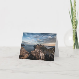 Küste Norwegens Landschaftsgebiet Foto Karte