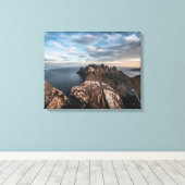 Küste Norwegens Landschaftsgebiet Foto Leinwanddruck (Insitu (Holzboden))