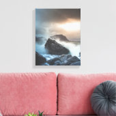 Küste Norwegens Landschaftsgebiet Foto Leinwanddruck (Insitu (Wohnzimmer))