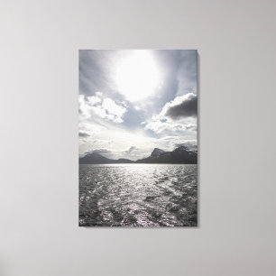 Küste Norwegens Landschaftsgebiet Foto Leinwanddruck