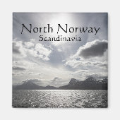 Küste Norwegens Landschaftsgebiet Foto Magnet (Vorne)