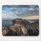 Küste Norwegens Landschaftsgebiet Foto Mousepad (Vorne)