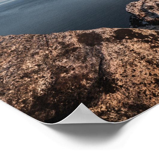 Küste Norwegens Landschaftsgebiet Foto Poster (Ecke)