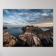 Küste Norwegens Landschaftsgebiet Foto