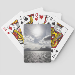 Küste Norwegens Landschaftsgebiet Foto Spielkarten