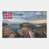 Küste Norwegens Rechteckiger Aufkleber (Vorderseite)