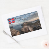Küste Norwegens Rechteckiger Aufkleber (Umschlag)