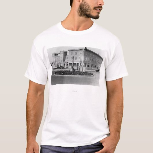 Küste, Oregon-Ansicht der Hotel-Küsten-Fotografie T-Shirt (Vorderseite)