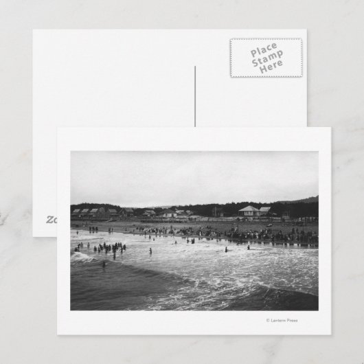 Küste, Oregon Bade Hour Beach Szene Postkarte (Vorne/Hinten)