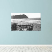 Küste, Oregon Beach Szene von Air Fotograf Leinwanddruck (Insitu (Holzboden))