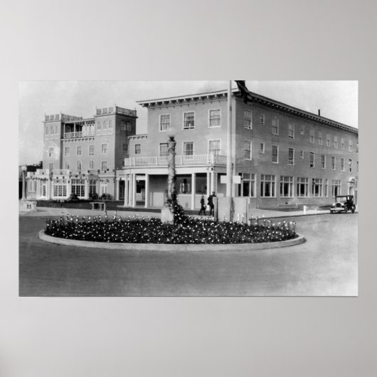 Küste, Oregon Blick aufs Hotel Seaside Foto Poster (Vorne)